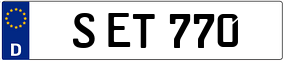 Trailer License Plate